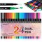 Dual Brush Markers for Adult Coloring Books, 24 Colored Journal Planner Pens Fine Point Marker for Art School Office Supplies Bullet Journaling Note Taking Drawing